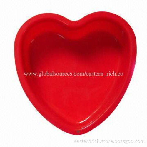 Silicone mini bakeware, heart, sized 12.5x13x3cm